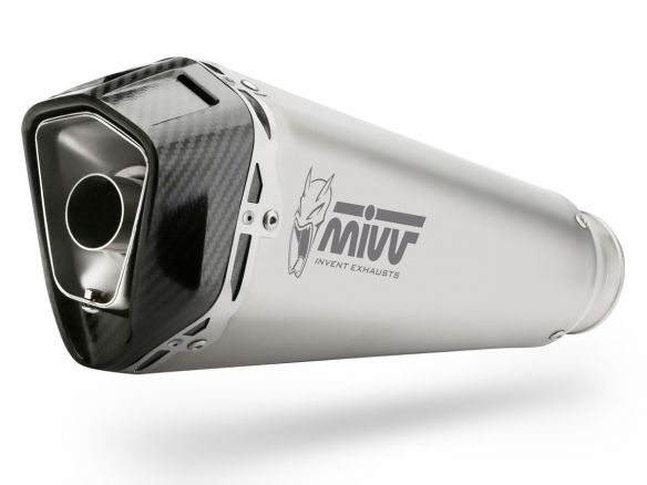 SILENCIADOR MIVV SLIP-ON DELTA RACE ACERO CARBONO KAWASAKI Z H2 2020-2024