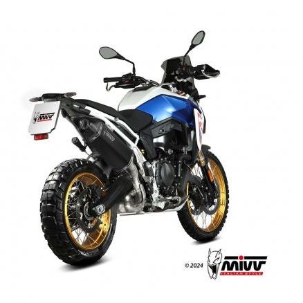 Silenciador de escape MIVV Speed Edge de acero inoxidable negro para BMW F 900 GS 2024