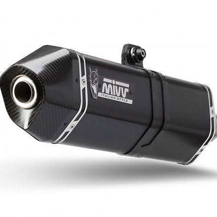 SILENCIADOR MIVV SPEED EDGE DE ACERO INOXIDABLE NEGRO KTM 1290 SUPER ADV/R/S/T 2021-2024