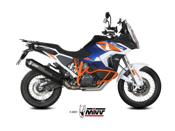SILENCIADOR MIVV SPEED EDGE DE ACERO INOXIDABLE NEGRO KTM 1290 SUPER ADV/R/S/T 2021-2024