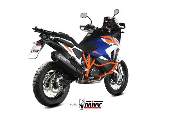 SILENCIADOR MIVV SPEED EDGE DE ACERO INOXIDABLE NEGRO KTM 1290 SUPER ADV/R/S/T 2021-2024