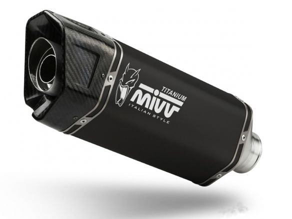 SILENCIADOR DE TITANIO NEGRO MIVV SR-1 TRIUMPH SPEED TRIPLE 1200 RR/RS 2021-2024