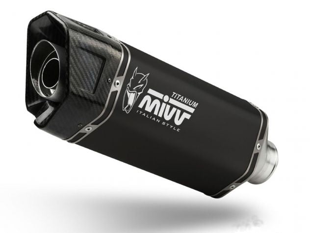 SILENCIADOR DE TITANIO NEGRO MIVV SR-1 TRIUMPH SPEED TRIPLE 1200 RR/RS 2021-2024