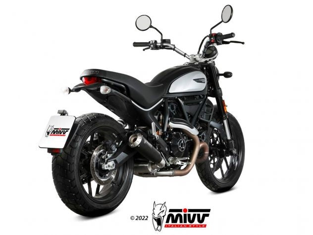 SILENCIADOR MIVV X-M1 ACERO NEGRO DUCATI SCRAMBLER 800 ICON 2021-2022 NO HOMOLOGADO