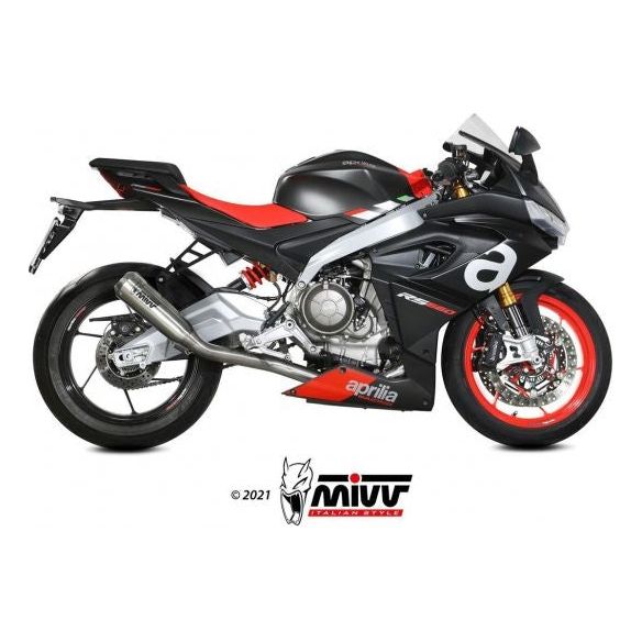 Sistema completo MIVV X-M1 de acero inoxidable para Aprilia RS 660 (2020-2024)