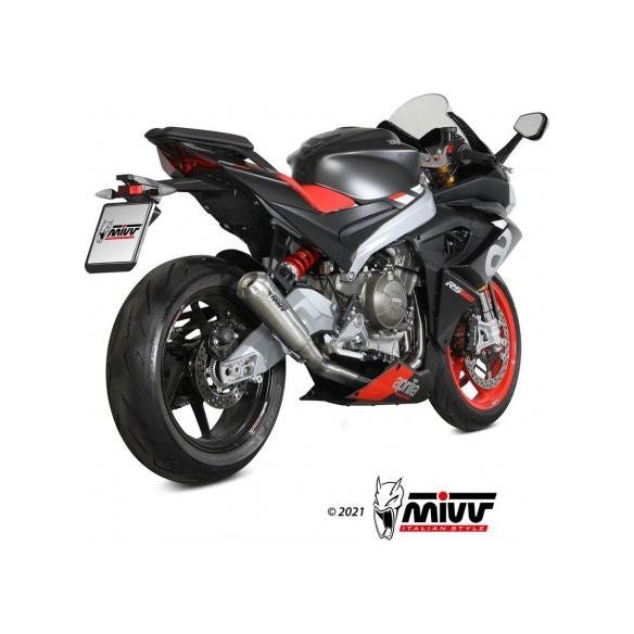 Sistema completo MIVV X-M1 de acero inoxidable para Aprilia RS 660 (2020-2024)