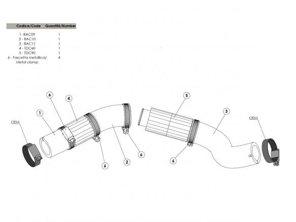 DISIPADOR DE CALOR DEL RADIADOR PT DUCATI HYPERMOTARD 950 / SP 2019-2023