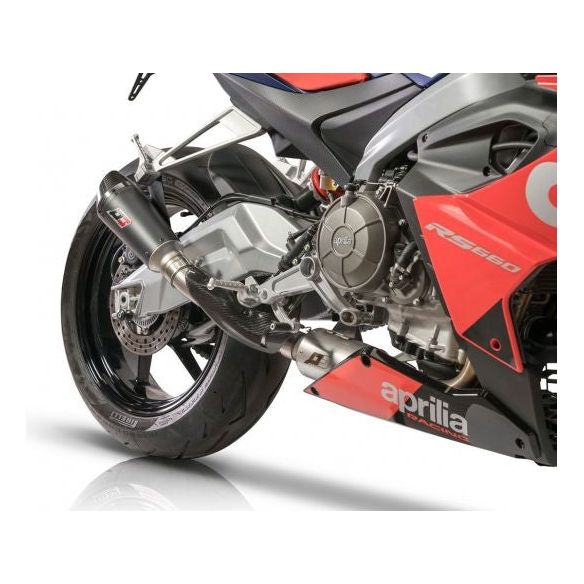 Sistema de escape completo QD Exhaust Gunshot Dark para Aprilia RS 660 (2020-2023)