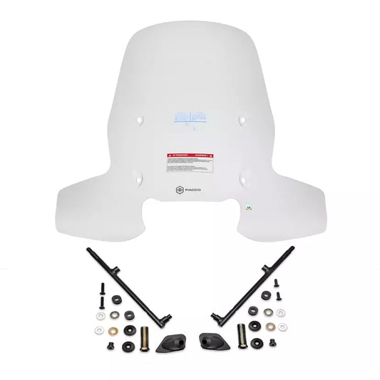 Parabrisas Piaggio Beverly 300-400 (desde 2022) Juego completo con soportes de montaje - Original