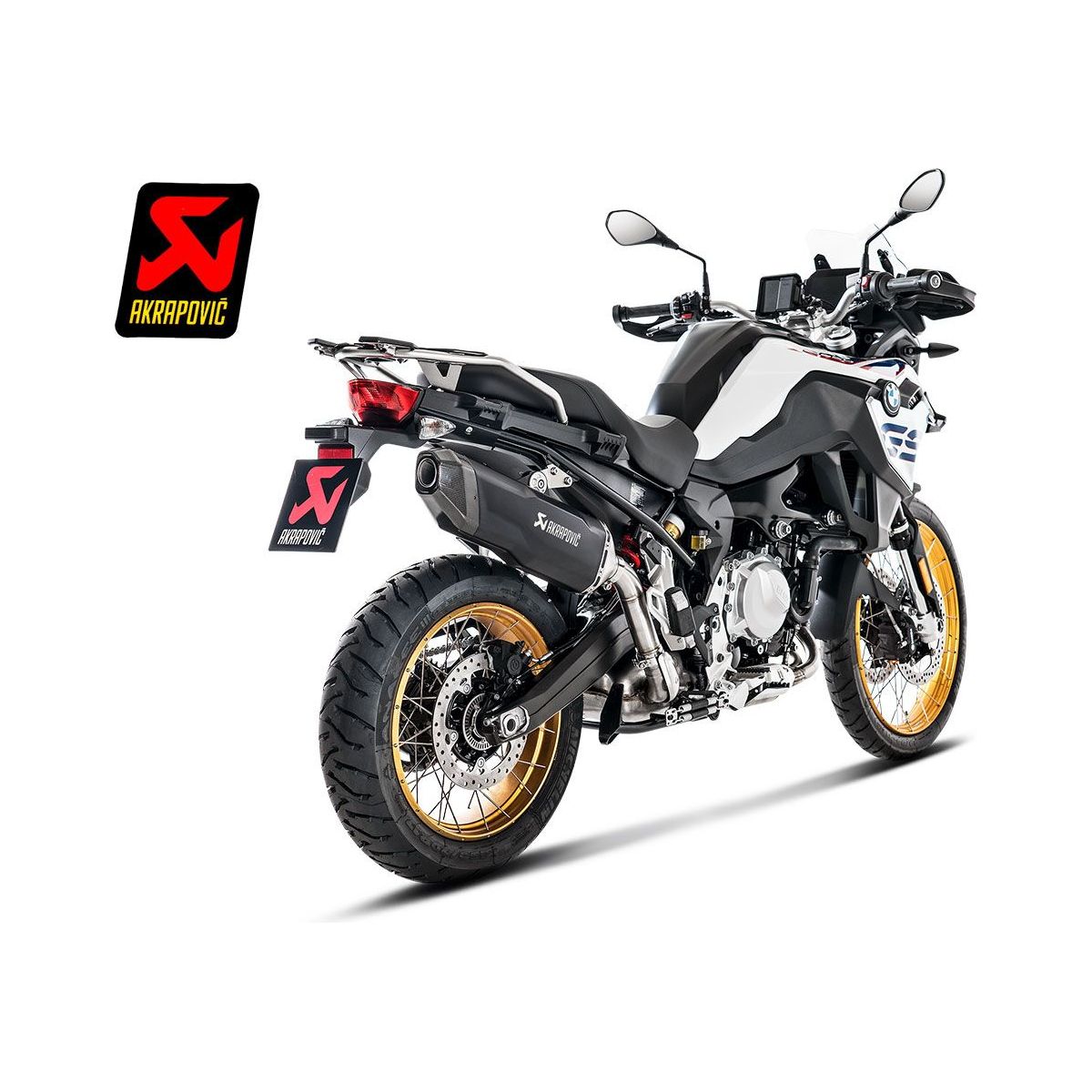 SILENCIADOR AKRAPOVIC TITANIO NEGRO BMW F 850 GS / ADVENTURE 2018-2023