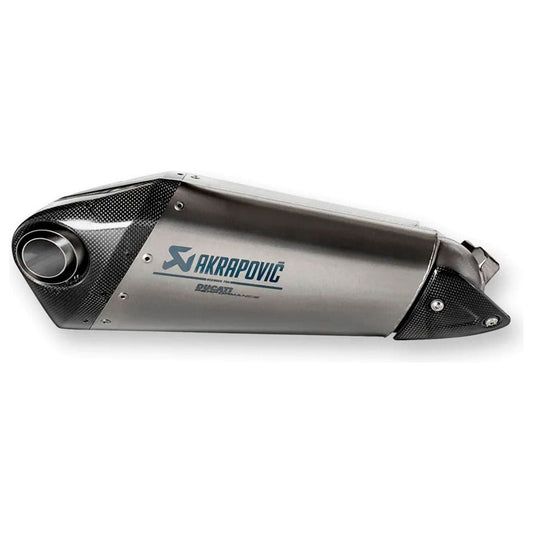 Amortiguador Akrapovic racing de titanio slipon para Ducati Streetfighter V2 2022-2023