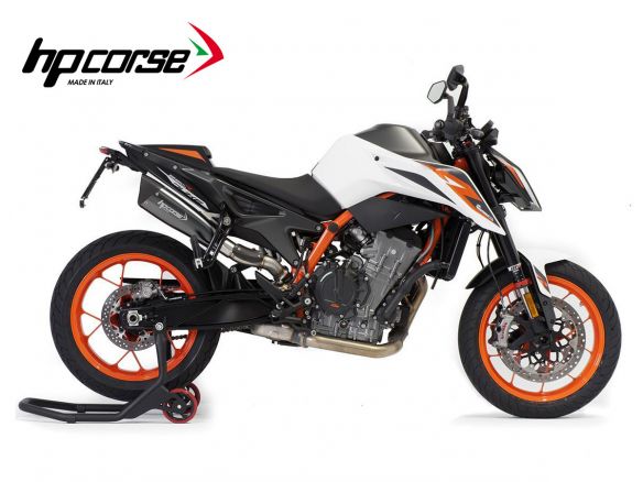 SILENCIADOR EVOXTREME 310 HP CORSE NEGRO ACERO SATINADO KTM DUKE 890 R 2020-2023