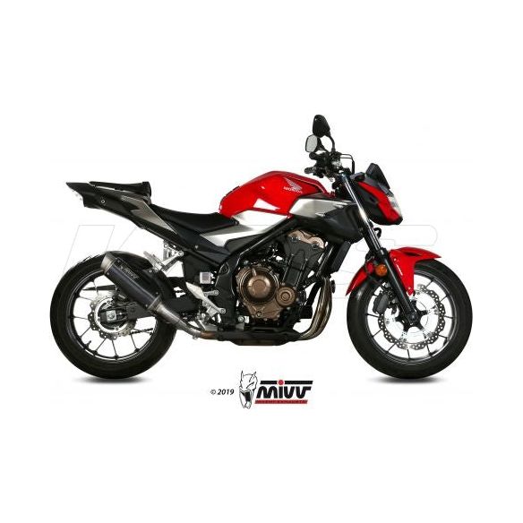 SILENCIADOR MIVV GPPRO ACERO NEGRO HONDA CB 500X 2019-2024