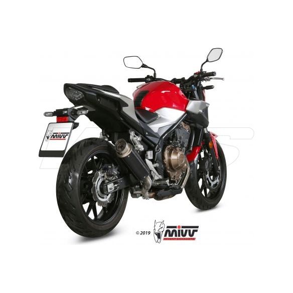 SILENCIADOR MIVV GPPRO ACERO NEGRO HONDA CB 500X 2019-2024