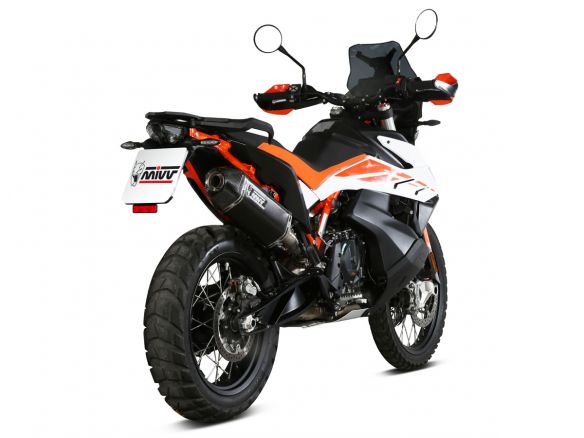 SILENCIADOR MIVV SPORT SPEED EDGE ACERO NEGRO KTM 790 ADVENTURE / R 2019-2024