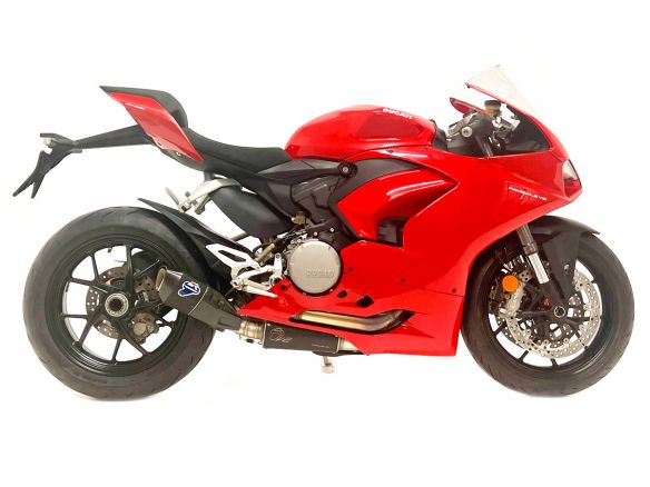 SISTEMA DE ESCAPE LATERAL COMPLETO TERMIGNONI + UPMAP ACERO TITANIO DUCATI STREETFIGHTER V2
