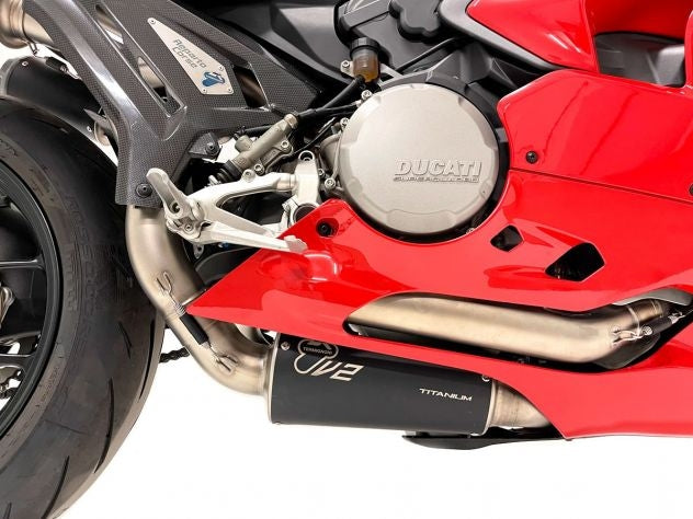 SISTEMA DE ESCAPE COMPLETO TERMIGNONI SBK REPLICA TITANIO DUCATI STREETFIGHTER V2 21-23