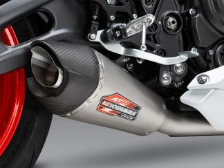 ESCAPE COMPLETO 2X1 MIVV OVALADO CARBONO-CARBONO YAMAHA MT-07 / FZ-07 2014-2024