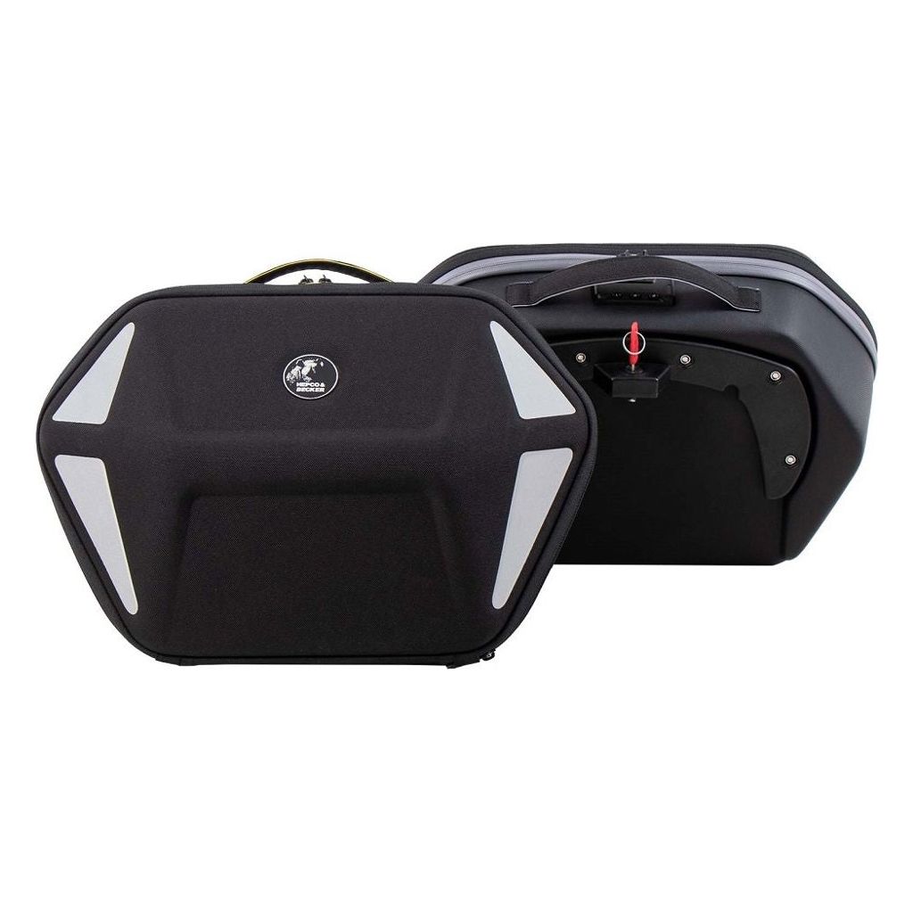 Conjunto de bolso Royster NEO negro con lazo en forma de C de Hepco&amp;Becker