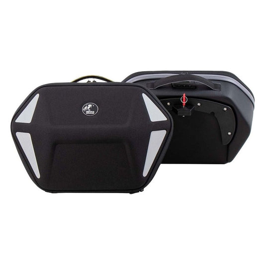 Conjunto de bolso Royster NEO negro con lazo en forma de C de Hepco&amp;Becker