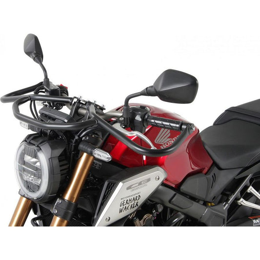 Barra de protección delantera negra Hepco&amp;Becker Honda CB650R '21-23
