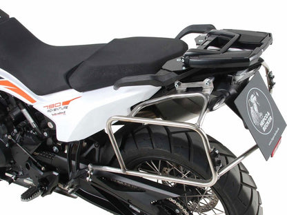 Portaequipajes de acero inoxidable Hepco&amp;Becker para maletas laterales Xplorer 'Cutout' KTM 790 Adventure/ R '19-'21