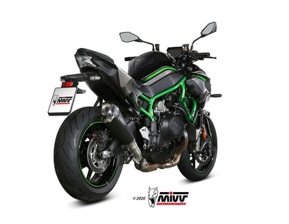Silenciador MIVV Delta Race Black de acero inoxidable Kawasaki Z H2 '20-