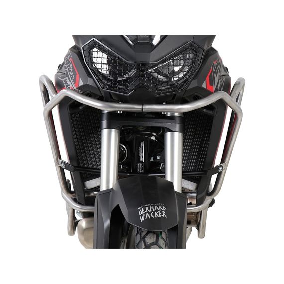 Soporte de depósito de acero inoxidable Hepco&amp;Becker Honda CRF1100L Africa Twin '19-23
