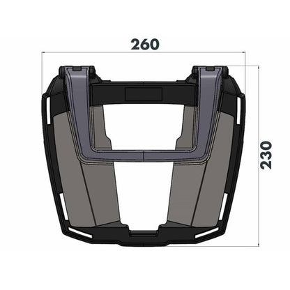Portaequipajes superior negro Easyrack Hepco&amp;Becker Suzuki GSX-S1000GT '22-