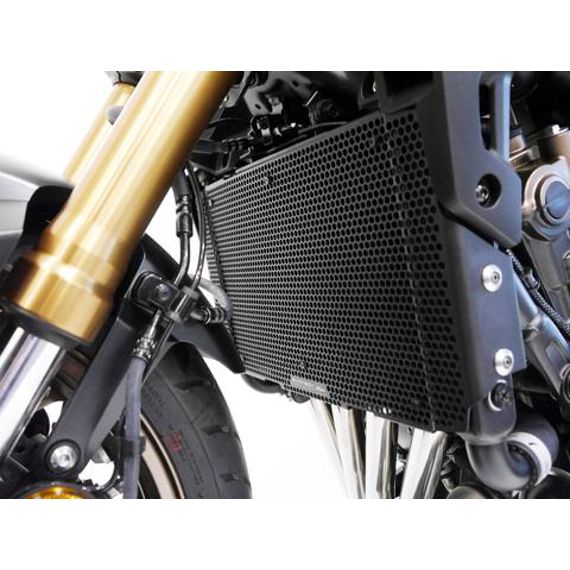 Cubierta del radiador negra Evotech Performance Honda CBR650R '21-23