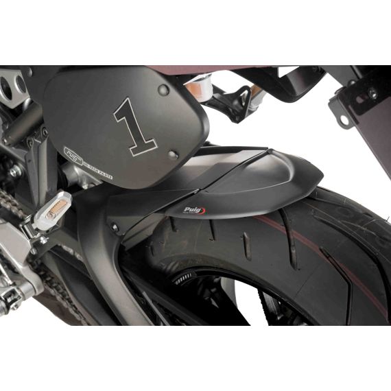 Extensión de guardabarros trasero negro mate para el guardabarros original Triumph Trident 660 '21-