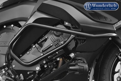 Juego de barras de protección del motor BMW K1600B/Grand America/GT/GTL - negro Wunderlich