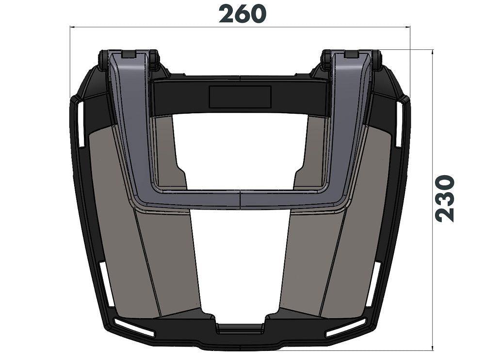 Portaequipajes superior Easyrack H&amp;B negro BMW R1250GS LC '18-