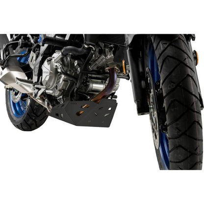 Placa de cárter de aluminio negro Puig Suzuki DL650 V-Strom / XT '21-