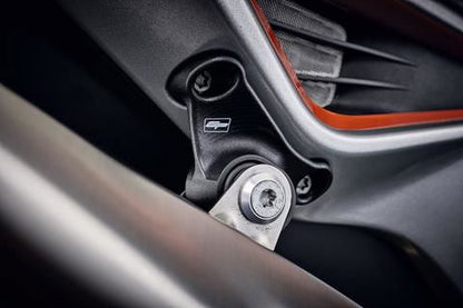 Soporte de escape negro Evotech Performance KTM 890 Duke R '20-