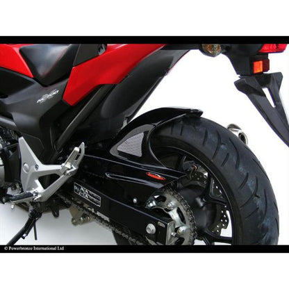Guardabarros trasero deportivo negro con malla plateada Honda NC700S/X/D / NC750S/X