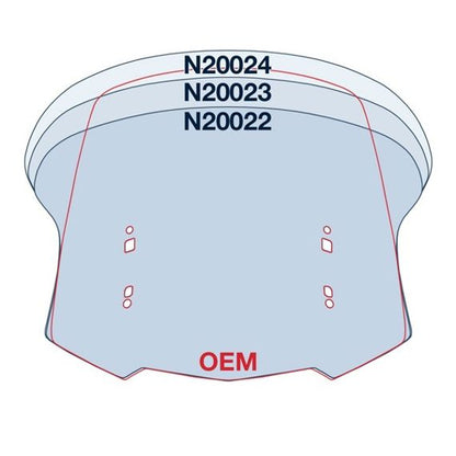 Parabrisas de repuesto National Cycle VStream medio transparente Honda GL1800 Gold Wing '18-