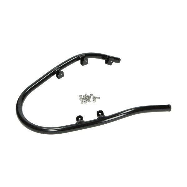 Soporte de guardabarros delantero negro brillante | Vespa Primavera / Sprint / Elettrica 