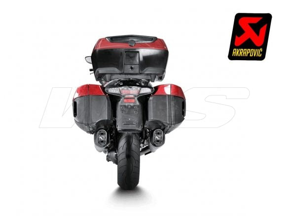 PAR DE SILENCIADORES DE TITANIO HOMOLOGADOS POR AKRAPOVIC PARA BMW K 1600 GT/GTL 2011-2020 
