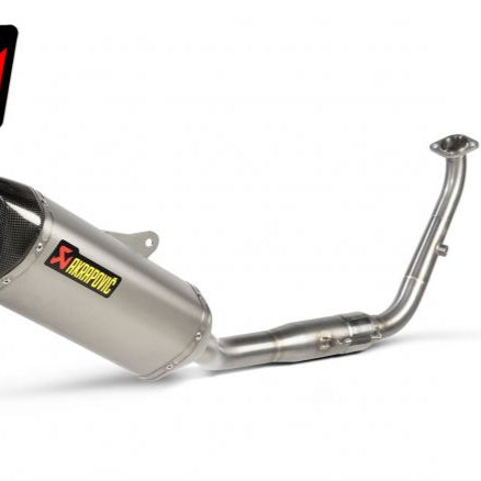 SISTEMA DE ESCAPE COMPLETO AKRAPOVIC TITANIO CARBONO YAMAHA MT-125 2021-2024