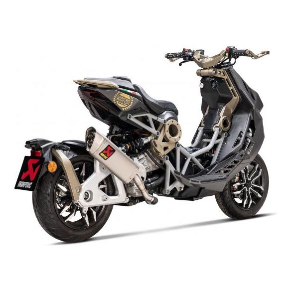 Silenciador deslizante de titanio Akrapovic para Italjet Dragster 125 (2021-2024)