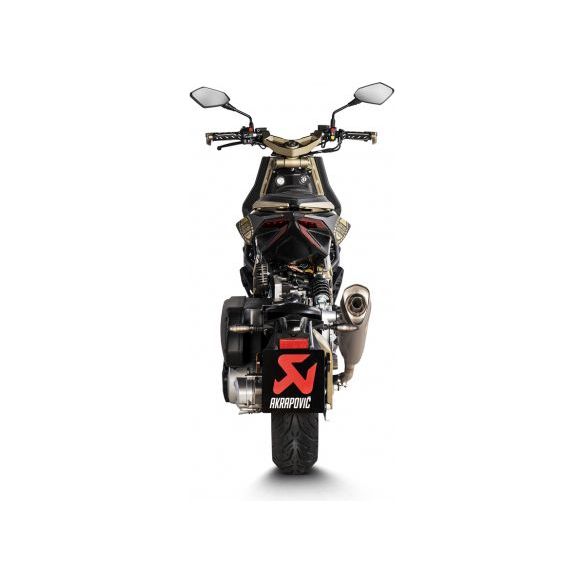 Silenciador deslizante de titanio Akrapovic para Italjet Dragster 125 (2021-2024)