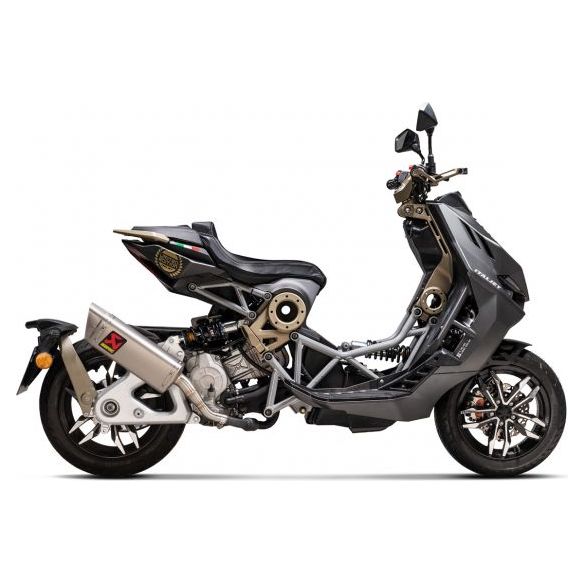 Silenciador deslizante de titanio Akrapovic para Italjet Dragster 125 (2021-2024)