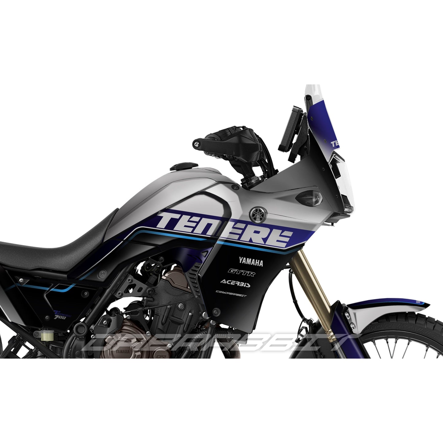 Juego de pegatinas para YAMAHA TENERE 700/T7 (HF-BL)