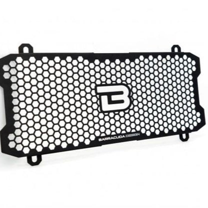 TAPA DE RADIADOR BARRACUDA ALUMINIO NEGRO KAWASAKI Z 650 2017-2022 