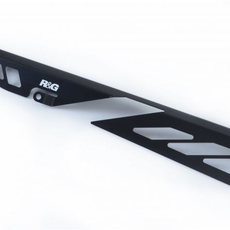 PROTECTOR DE CADENA DE ACERO NEGRO ESCARCHADO R&amp;G TRIUMPH BONNEVILLE BOBBER 2017-2019