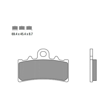 Juego de pastillas de freno delanteras Brembo para BMW C 400 X/GT 2018-2021 
