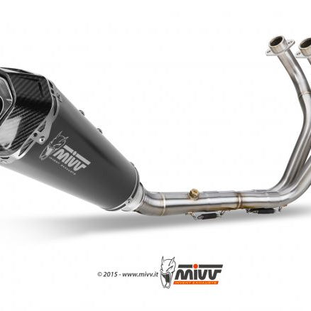 ESCAPE COMPLETO 2x1 MIVV DELTA RACE ACERO NEGRO YAMAHA MT-07 2014-2020