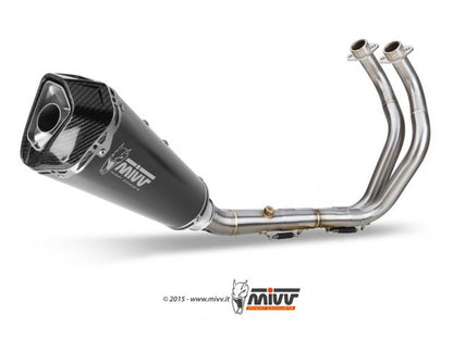 ESCAPE COMPLETO 2x1 MIVV DELTA RACE ACERO NEGRO YAMAHA MT-07 2014-2020