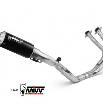 SISTEMA COMPLETO MIVV POWER STEEL MK3 ACERO NEGRO YAMAHA MT-03 2016-2024 